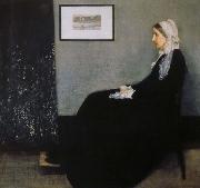 James Abbott Mcneill Whistler arrangemang i gratt och svart nr 1 konstnarens moder oil painting reproduction